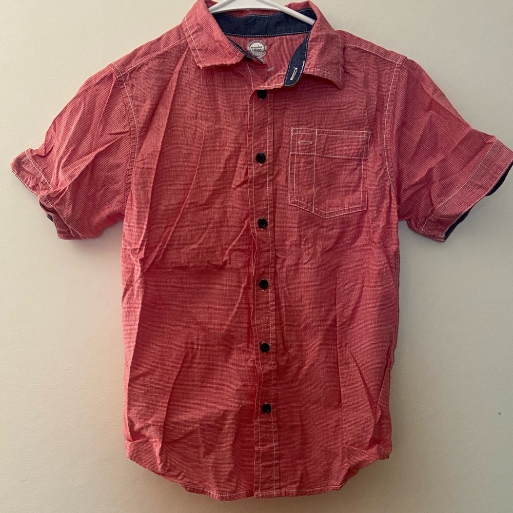 BOYS 10/12 Button Down Short Sleeve